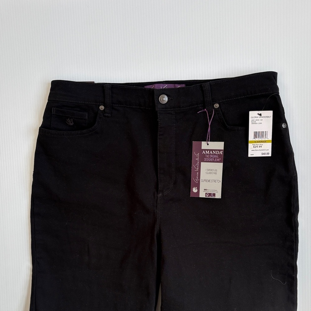 Gloria Vanderbilt Amanda Supreme stretch Size 14 Average